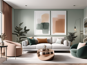 An inviting interior space that showcases popular paint color palettes and techniques