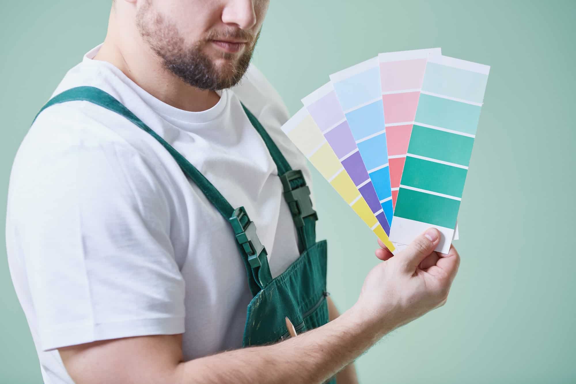 Choosing paint color swatches